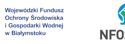 Logo Wojewódzkiego Funduszu Ochrony Środowiska i Gospodarki Wodnej w Białymstoku oraz NFOŚiGW